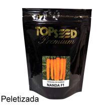 Sementes De Cenoura De Inverno Híbrida Nanda F1 Peletizada Topseed Premium - 100mx