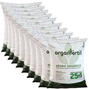 Kit Com 10 Sacos De Fertilizante Organfértil Superbac - 25kg