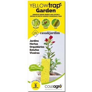 Armadilha Amarela Yellow Trap Garden Coleagro - 5 Unidades