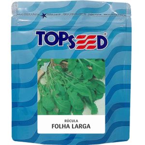 SEMENTES DE RUCULA FOLHA LARGA TOPSEED - 100G